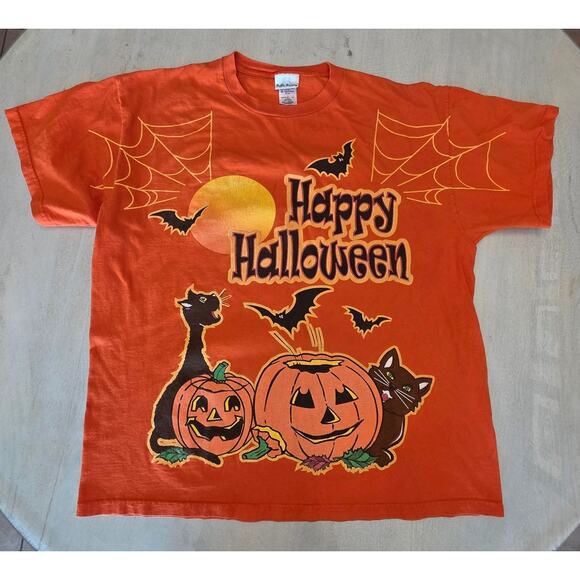 Bobbie Brooks Halloween Graphic Crewneck T-Shirt SZ XL Spooky - Picture 1 of 6